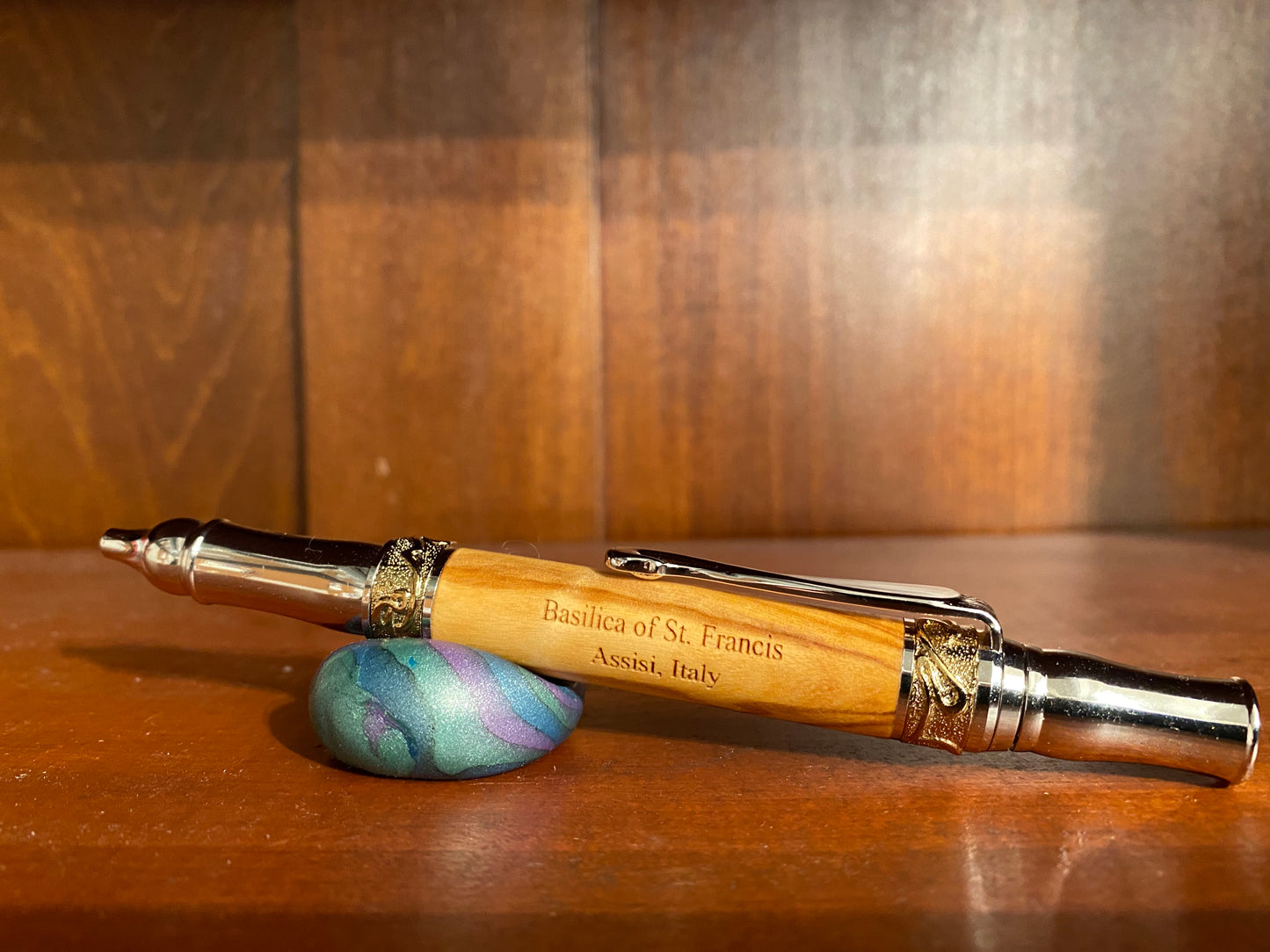Basilica of St. Francis - Rhodium and 24K Gold Twist Ballpoint