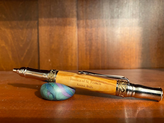 Basilica of St. Francis - Rhodium and 24K Gold Twist Ballpoint
