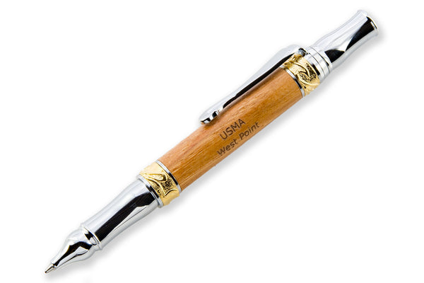 USMA - West Point - Chrome and 24K Gold Twist Ballpoint