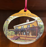 Grant Cottage 4" Oval Color Witness Wood® Ornament