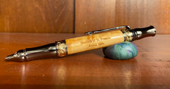 Basilica of St. Francis - Gun Metal and 24K Gold Twist Ballpoint