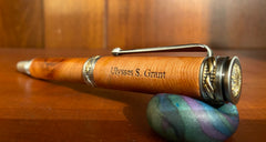 Grant Cottage - Ulysses S. Grant - Elegant II Antique Brass and Pewter Rollerball