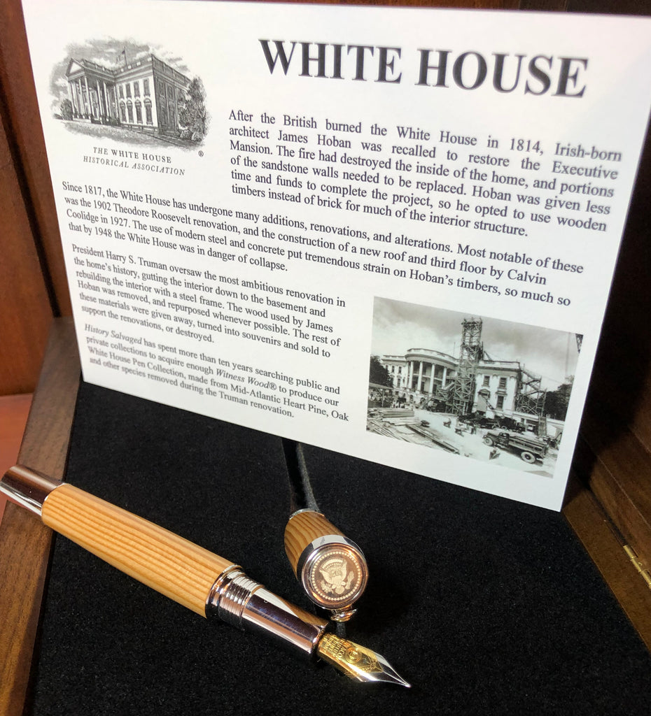 White House Witness Wood Pens History Salvaged